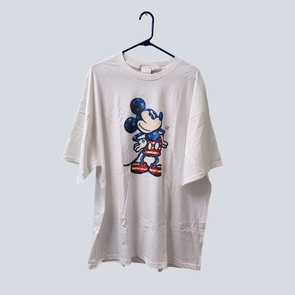 Vintage Disney Store White Mickey Mouse T Shirt XXL
